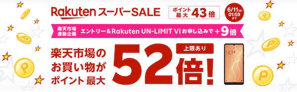 楽天スーパーSALEのクーポン